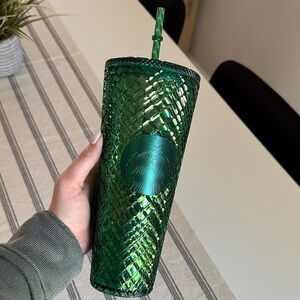 Starbucks Emerald Reptile Textured Tumbler